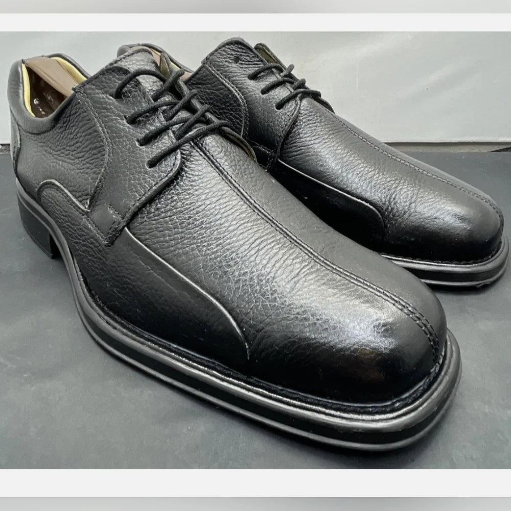 Belvedere Elegant Black Leather Oxfords for Men